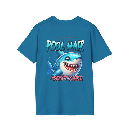 Pool Hair Don't Care T-Shirt for Swimmers and Water Sports Fans