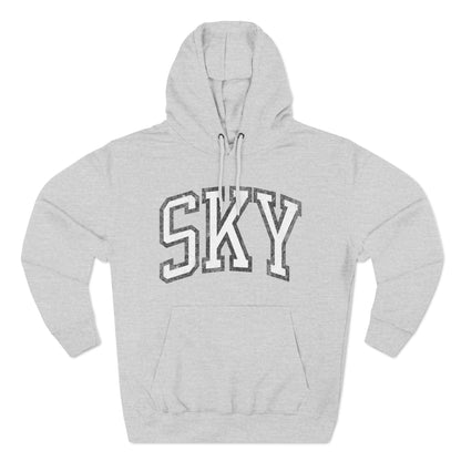 Sky Basketball Premium Varsity Hoodie Vintage Print