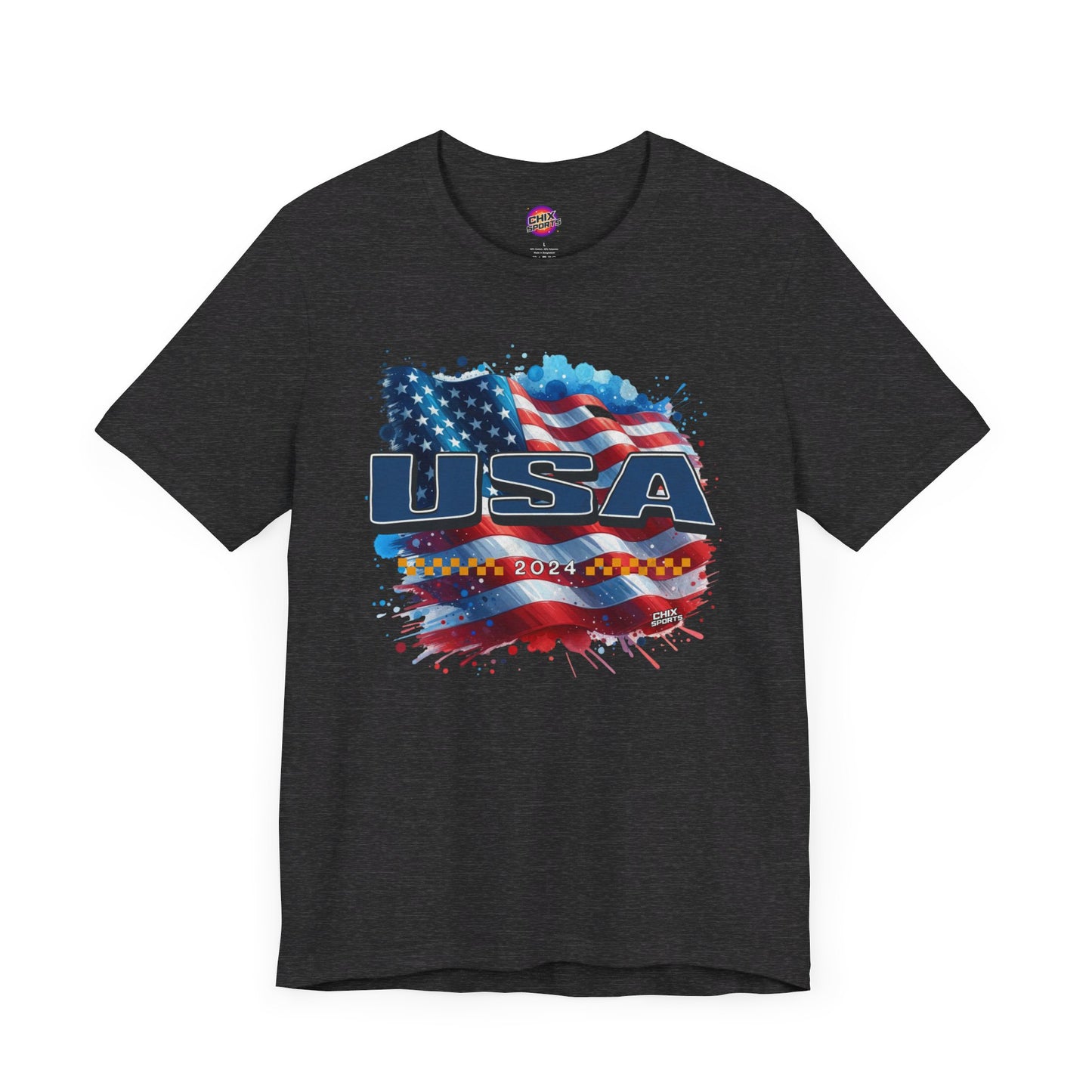 Classic American Flag Blue USA Soft Style T-Shirt