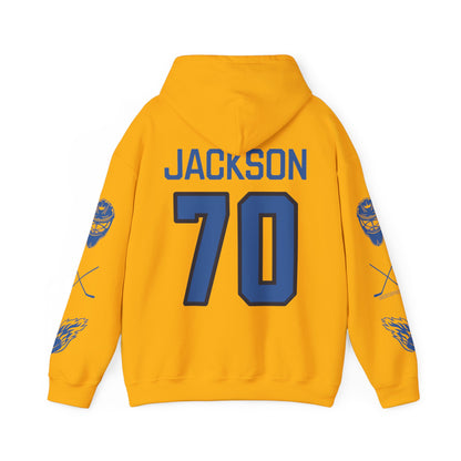 CJ Carly Jackson 70 Sceptres Goalie Hockey Heavy Hoodie