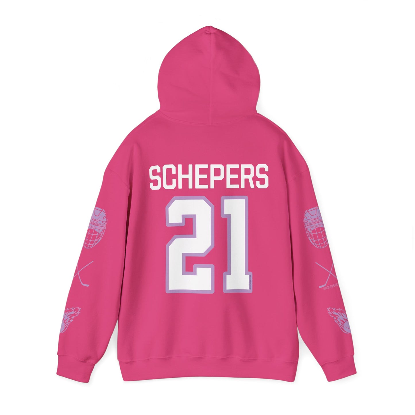 Liz Schepers 21 Frost Hockey Heavy Hoodie