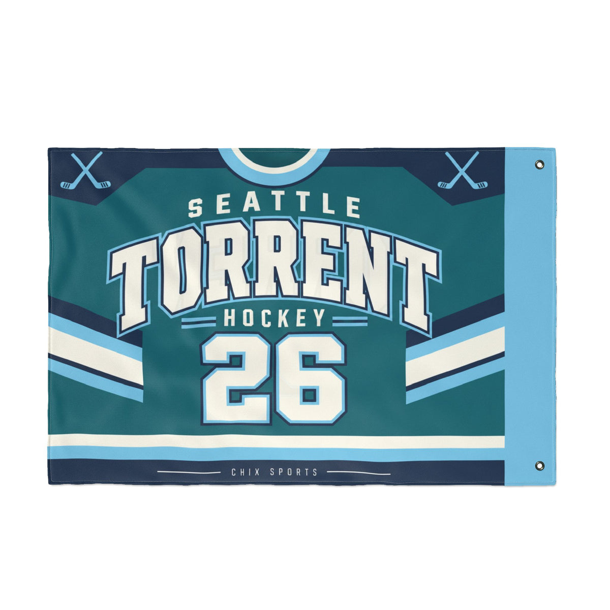 Seattle Torrent 36 x 24 Double-Sided Flag