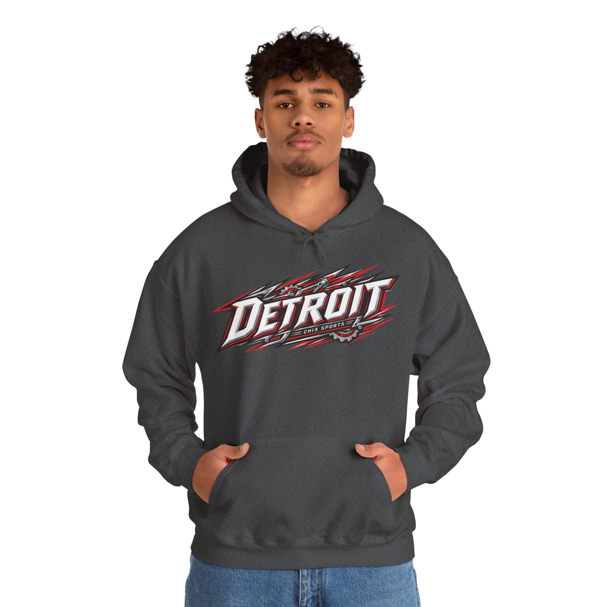 Olivia Wallin Detroit Hockey Club Unisex Moto Hoodie