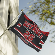 Detroit Women's Hockey 36 x 24 Double-Sided Flag