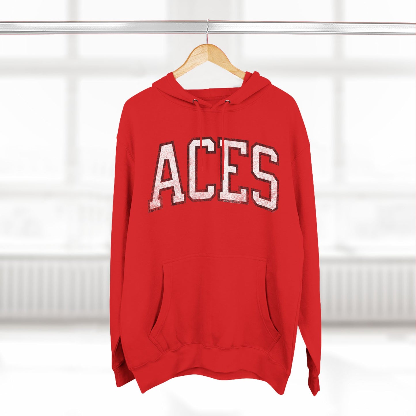 Aces Basketball Vintage Print Premium Hoodie