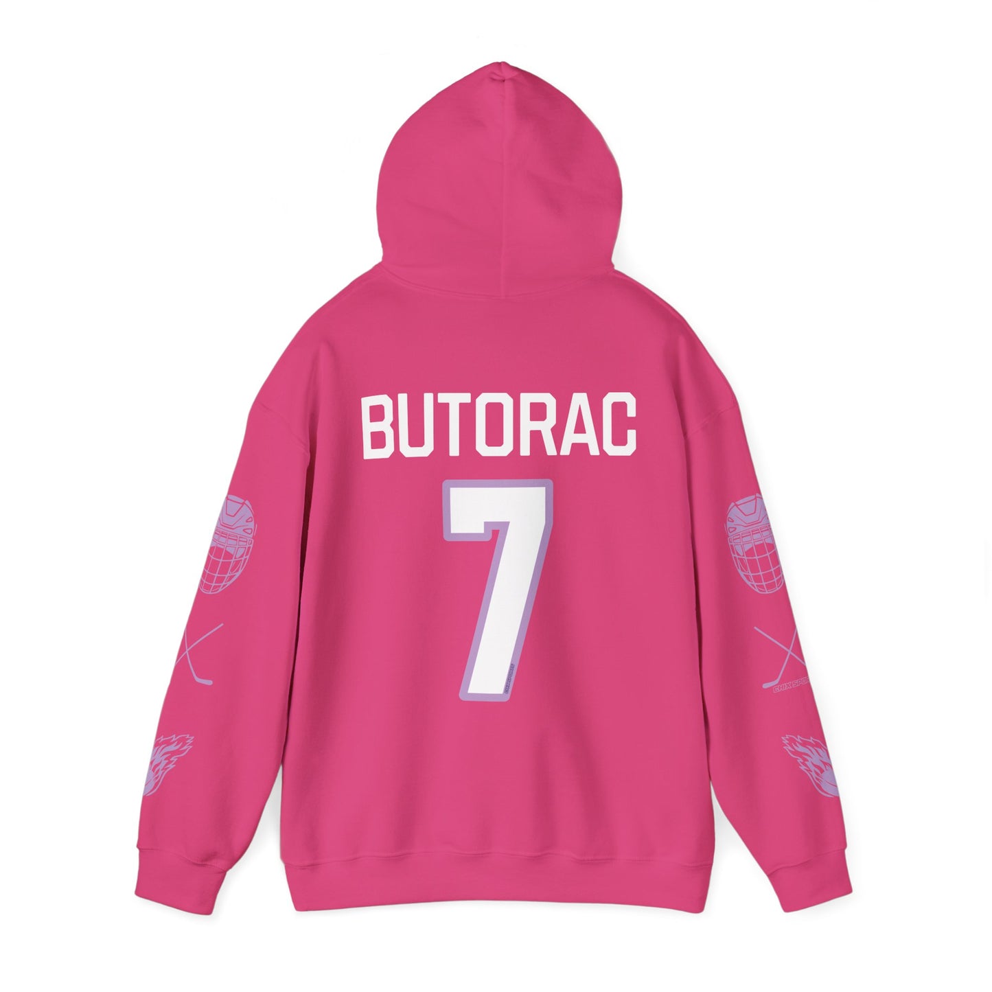 Claire Butorac 7 Frost Hockey Heavy Hoodie