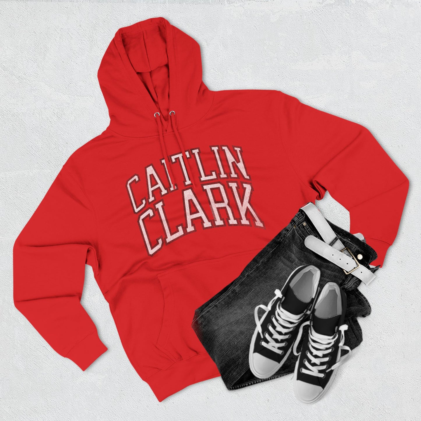 Caitlin Clark Fever Vintage Print Premium Hoodie