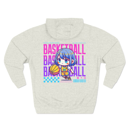 Anime Style Women's Basketball Fleece Hoodie