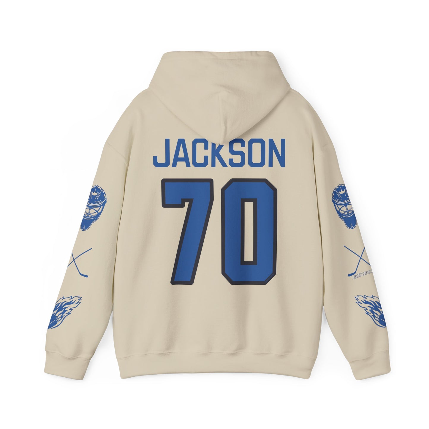 CJ Carly Jackson 70 Sceptres Goalie Hockey Heavy Hoodie