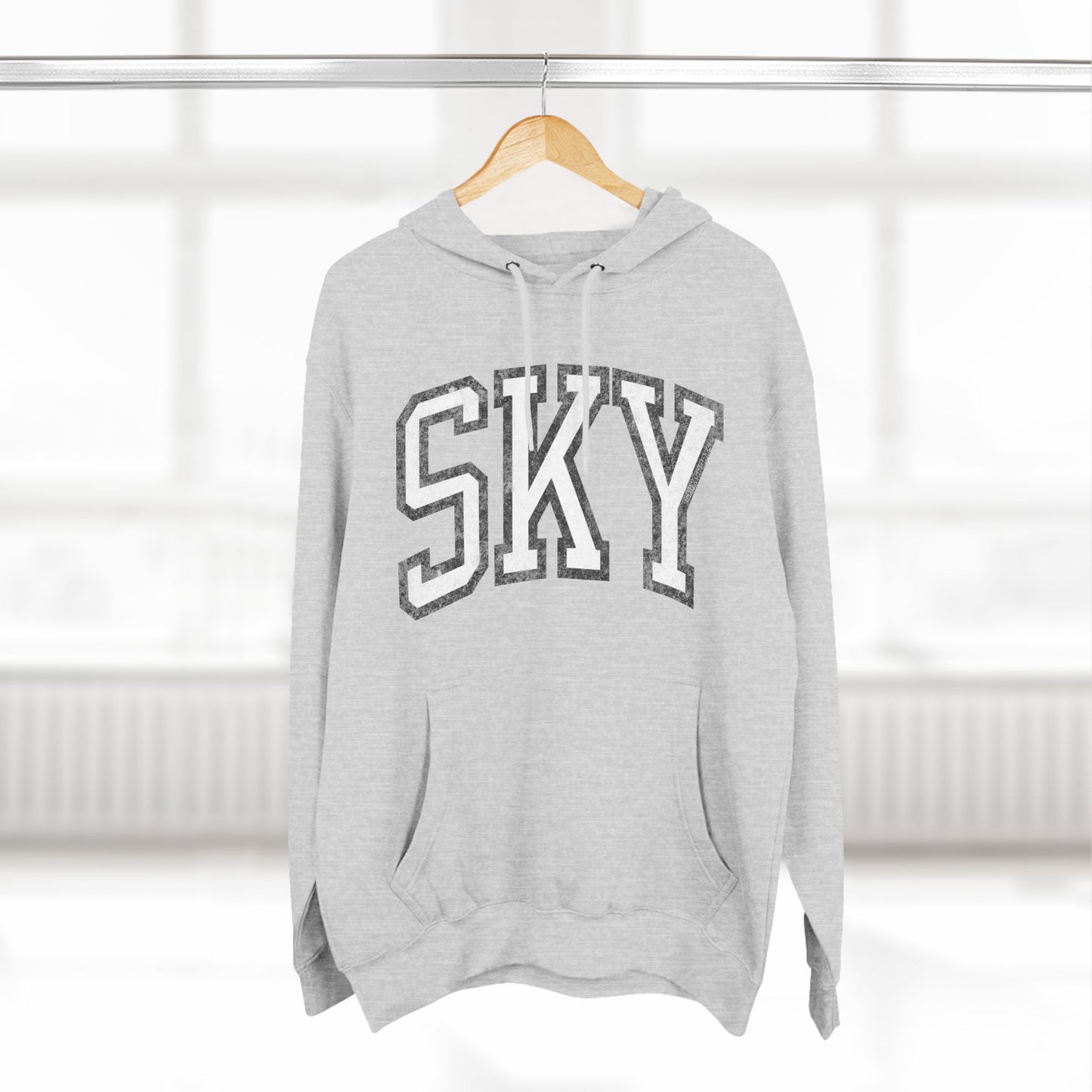 Sky Basketball Premium Varsity Hoodie Vintage Print