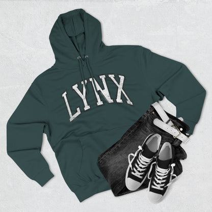 Lynx Basketball Vintage Print Premium Hoodie