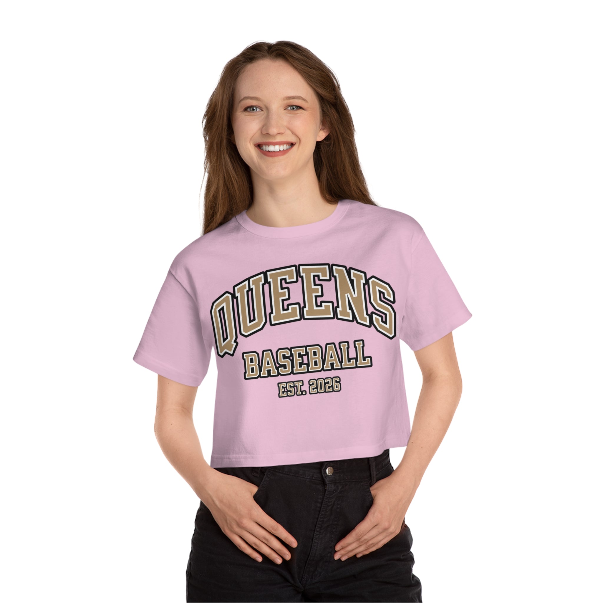 Queens Baseball Crop Top