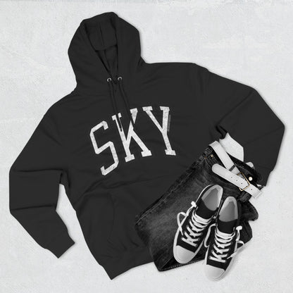 Sky Basketball Premium Varsity Hoodie Vintage Print