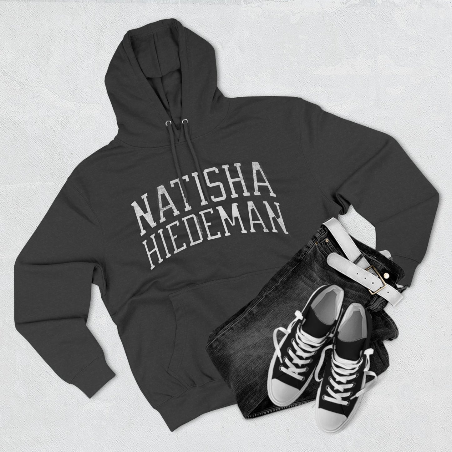 Natisha Hiedeman Lynx Vintage Print Premium Hoodie