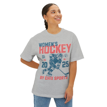 Women's Hockey Boxy Shirt Vintage Style