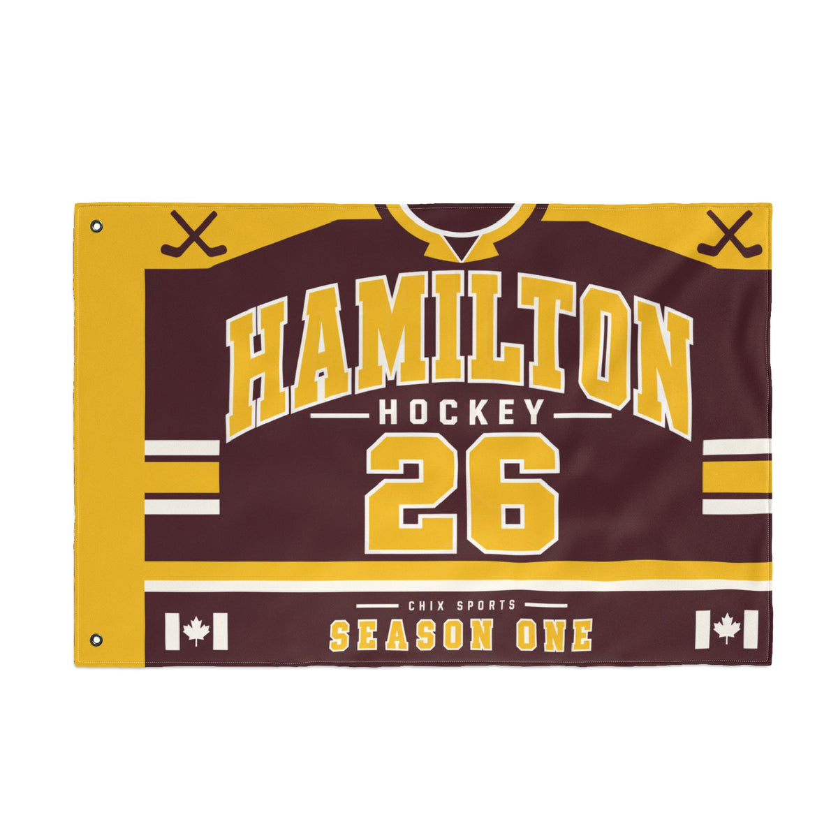 Hamilton Women's Hockey 36 x 24 Double-Sided Flag