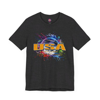 U.S. Women's Soccer T-Shirt Bright Gold USA