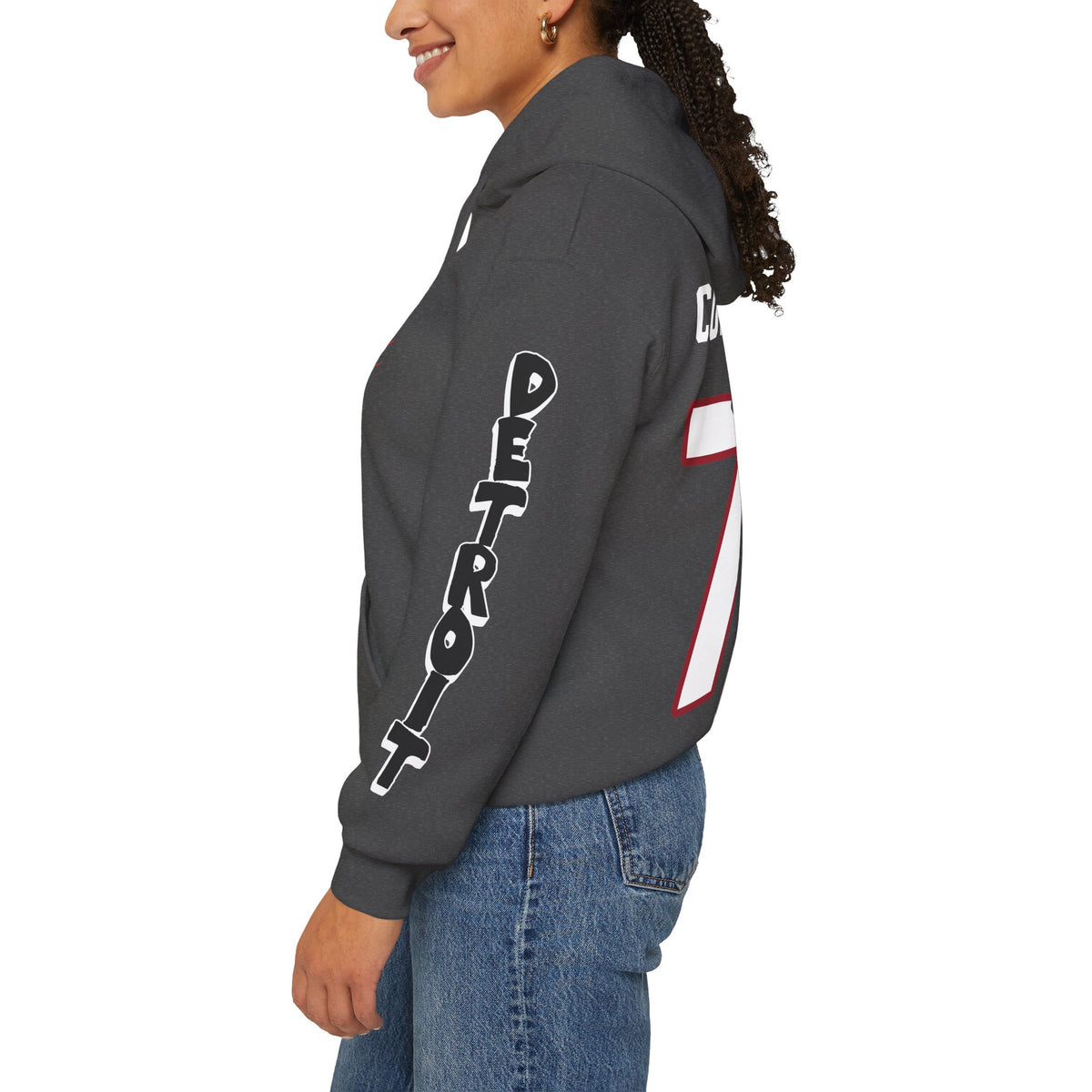 Britta Curl-Salemme Detroit Hockey Club Unisex Moto Hoodie