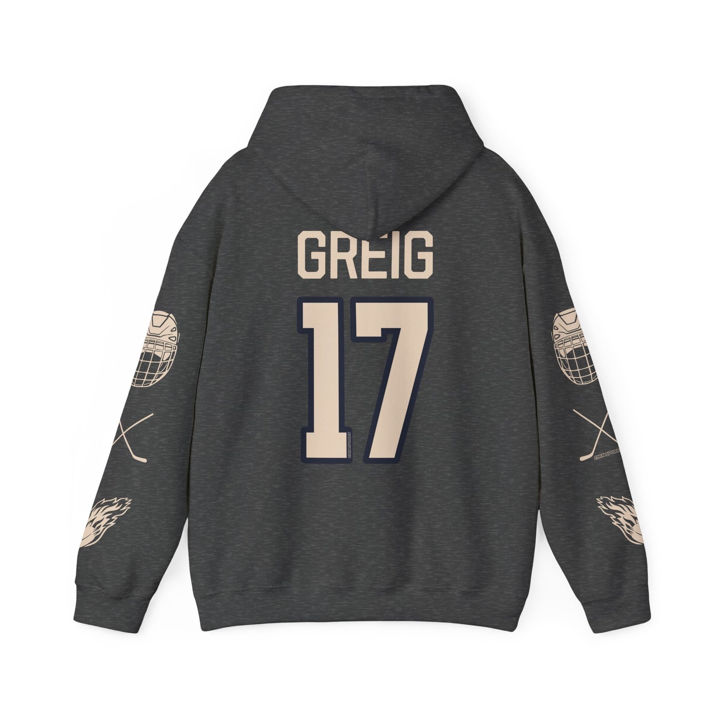 Dara Greig 17 Victoire Hockey Heavy Hoodie