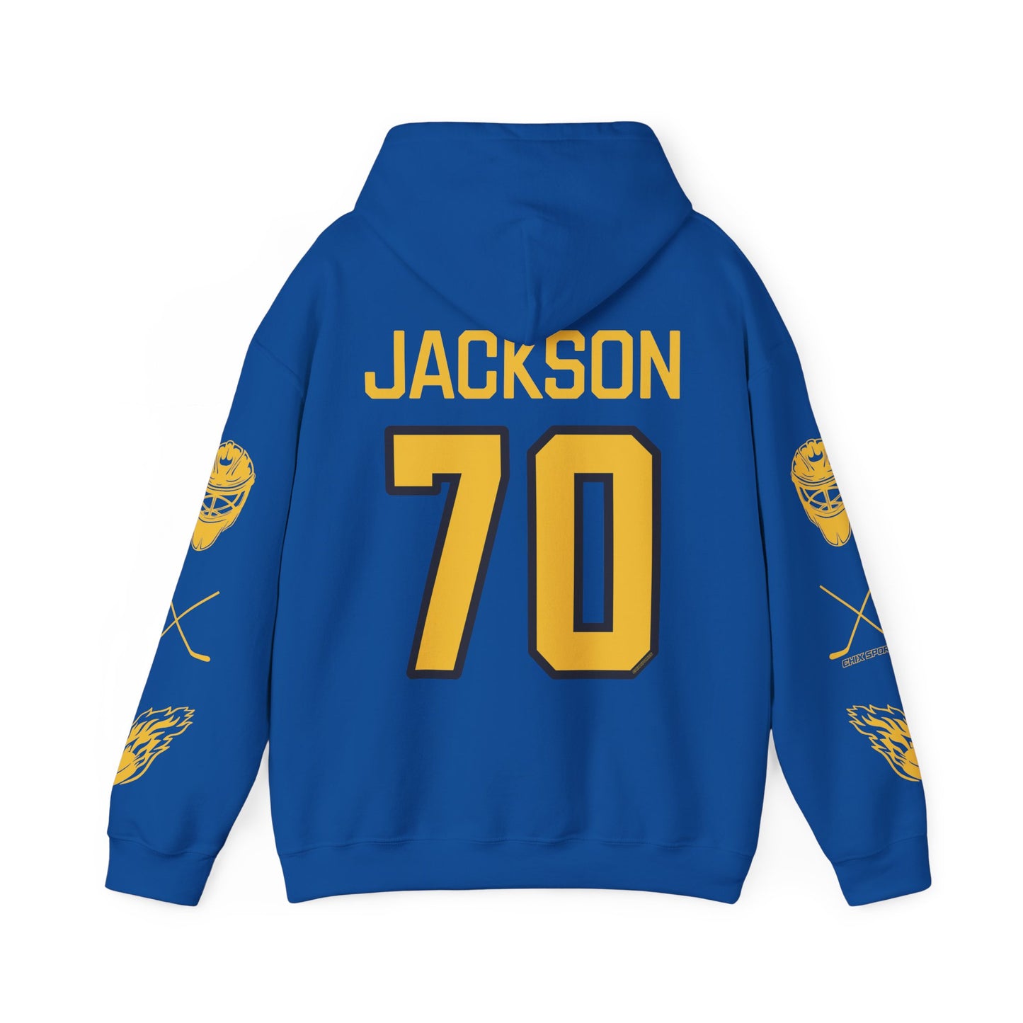 CJ Carly Jackson 70 Sceptres Goalie Hockey Heavy Hoodie