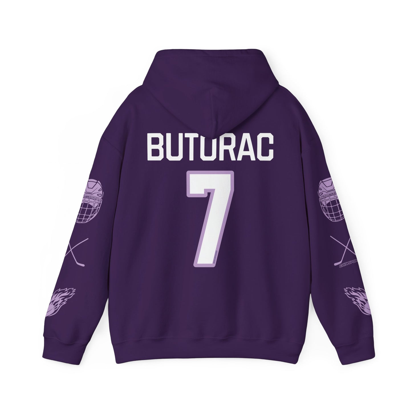 Claire Butorac 7 Frost Hockey Heavy Hoodie