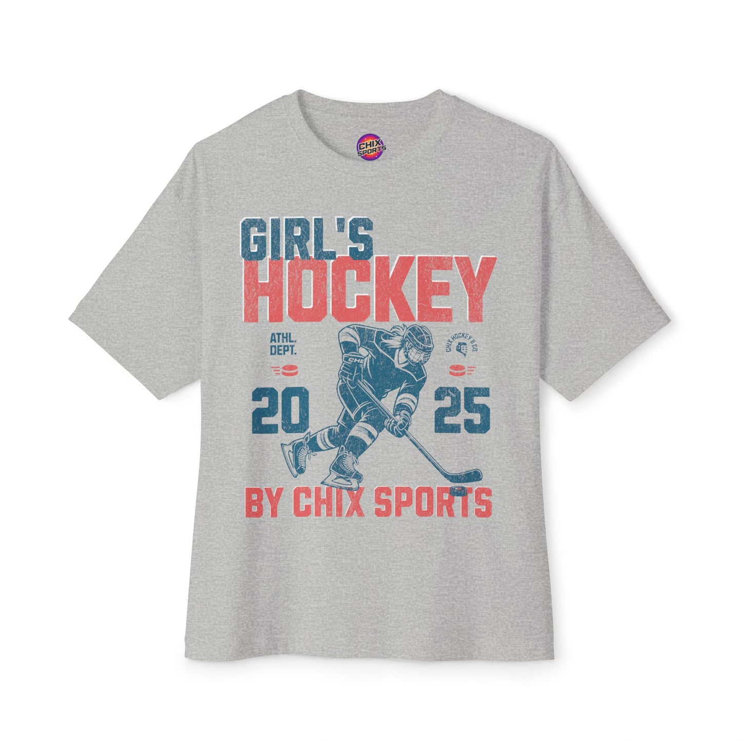 Girl's Hockey Boxy Shirt Vintage Style