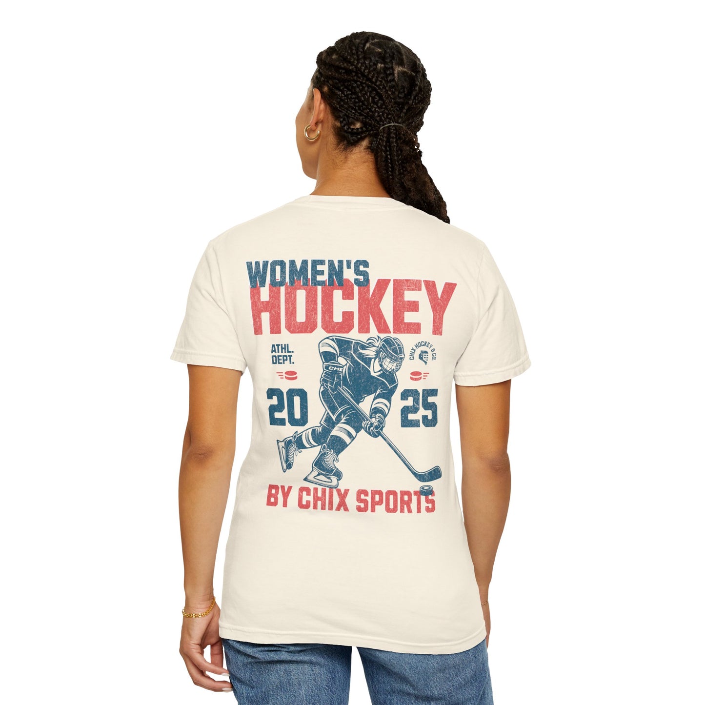 Women's Hockey Shirt Vintage Style Two-Sided