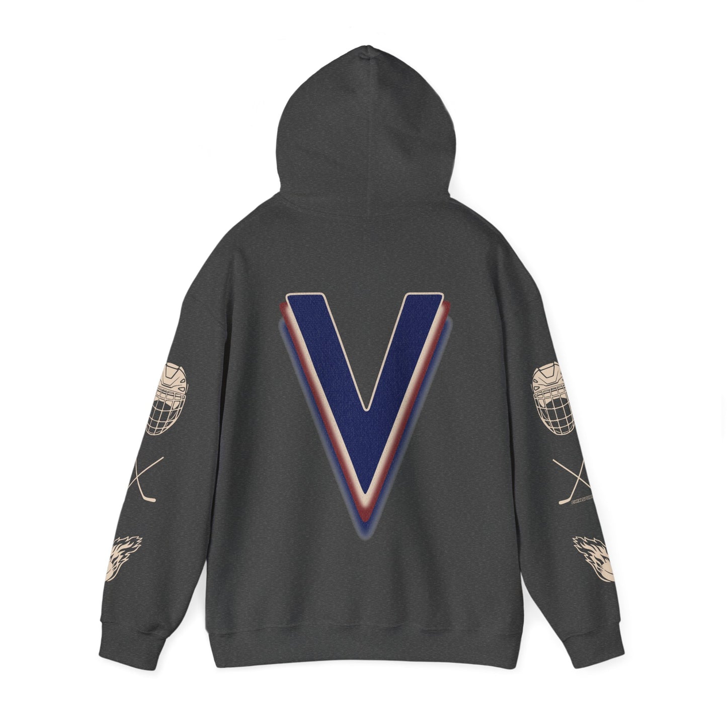 Victoire Hockey Two-Sided Print Heavy Hoodie