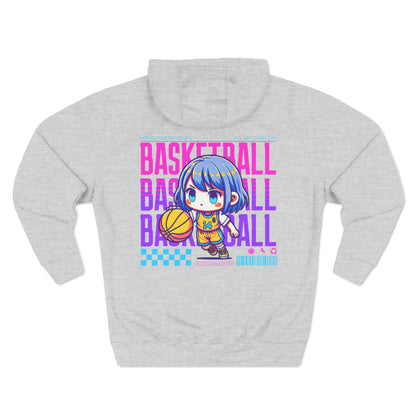 Anime Style Women's Basketball Fleece Hoodie