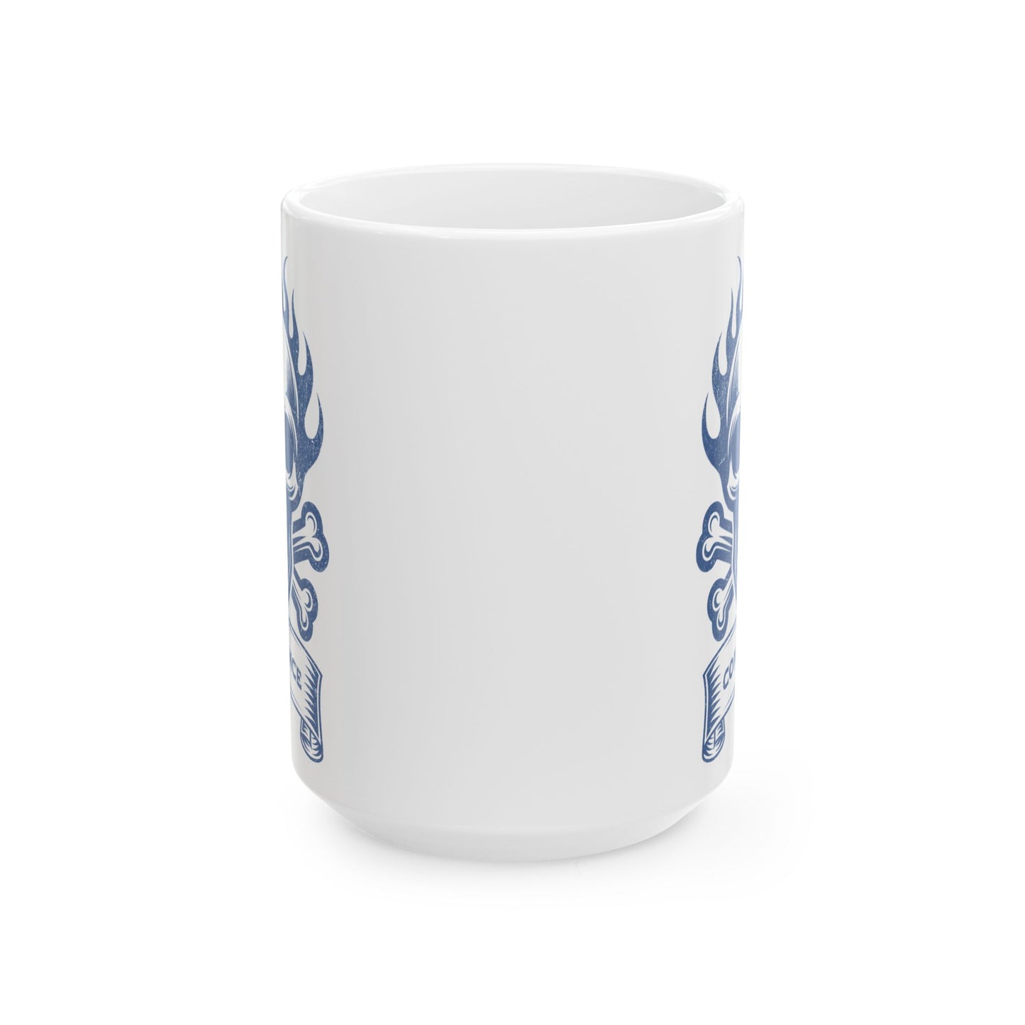 Compliance Mug Blue & White Ceramic Mug, (11oz, 15oz)