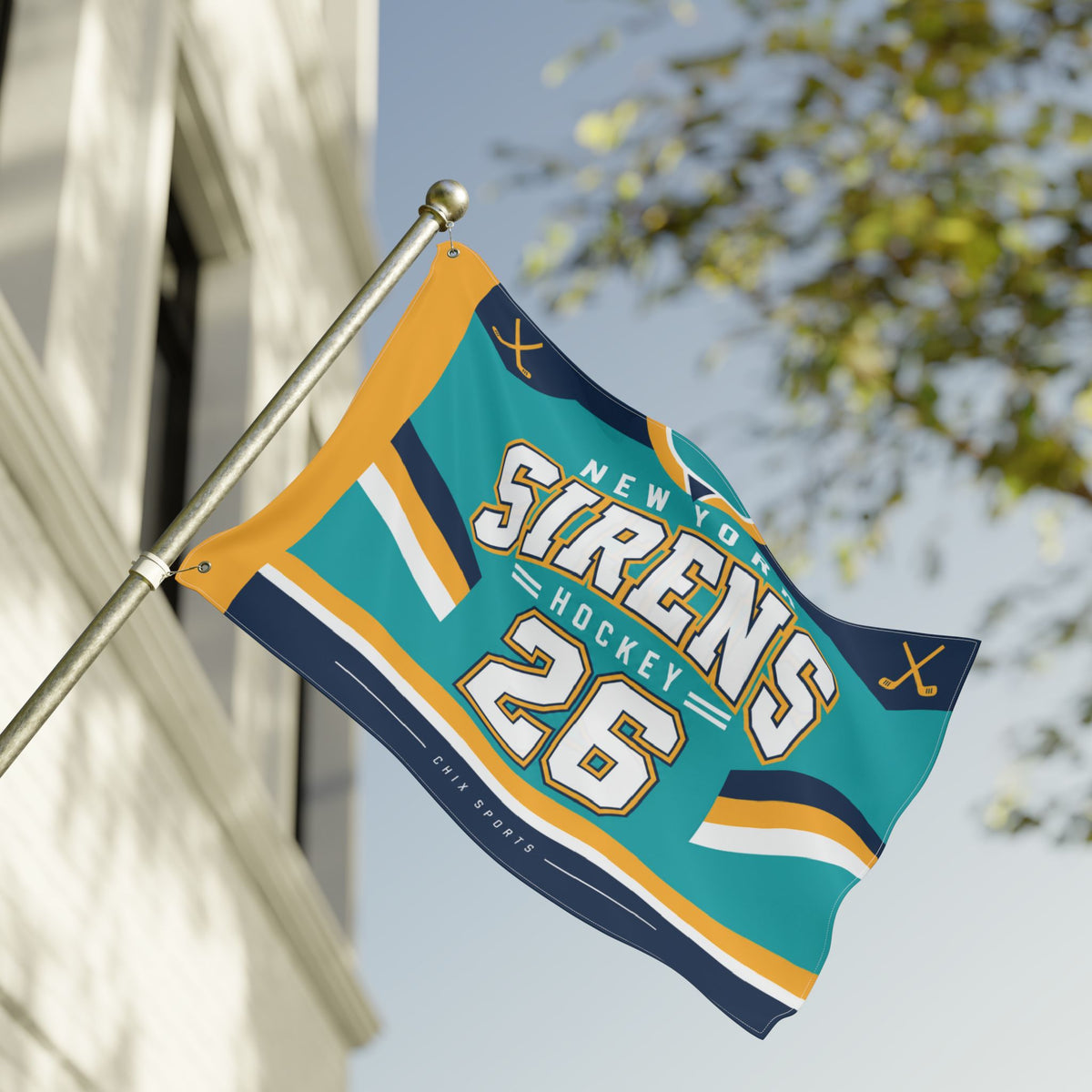 New York Sirens 36 x 24 Double-Sided Flag