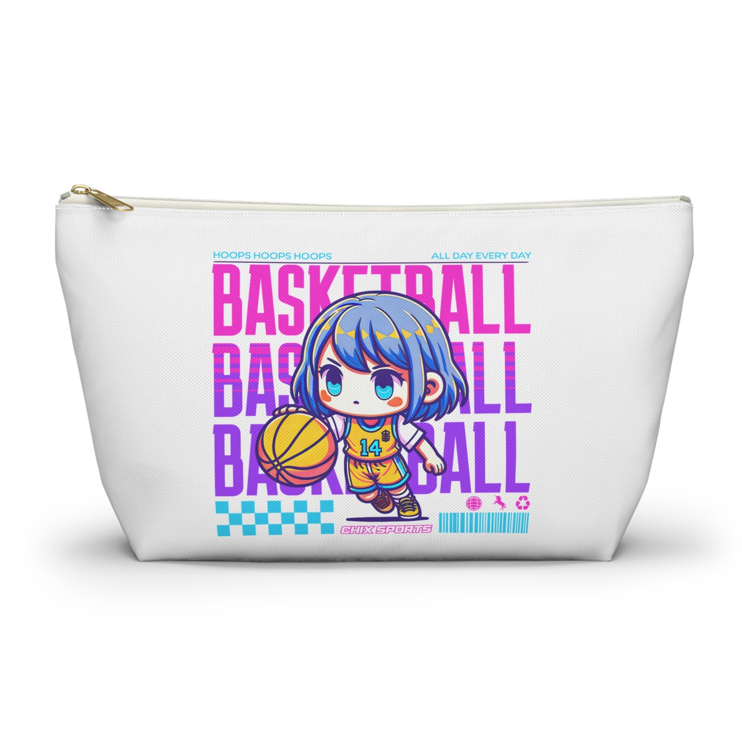 Basketball Player Anime Style Accessory Pouch