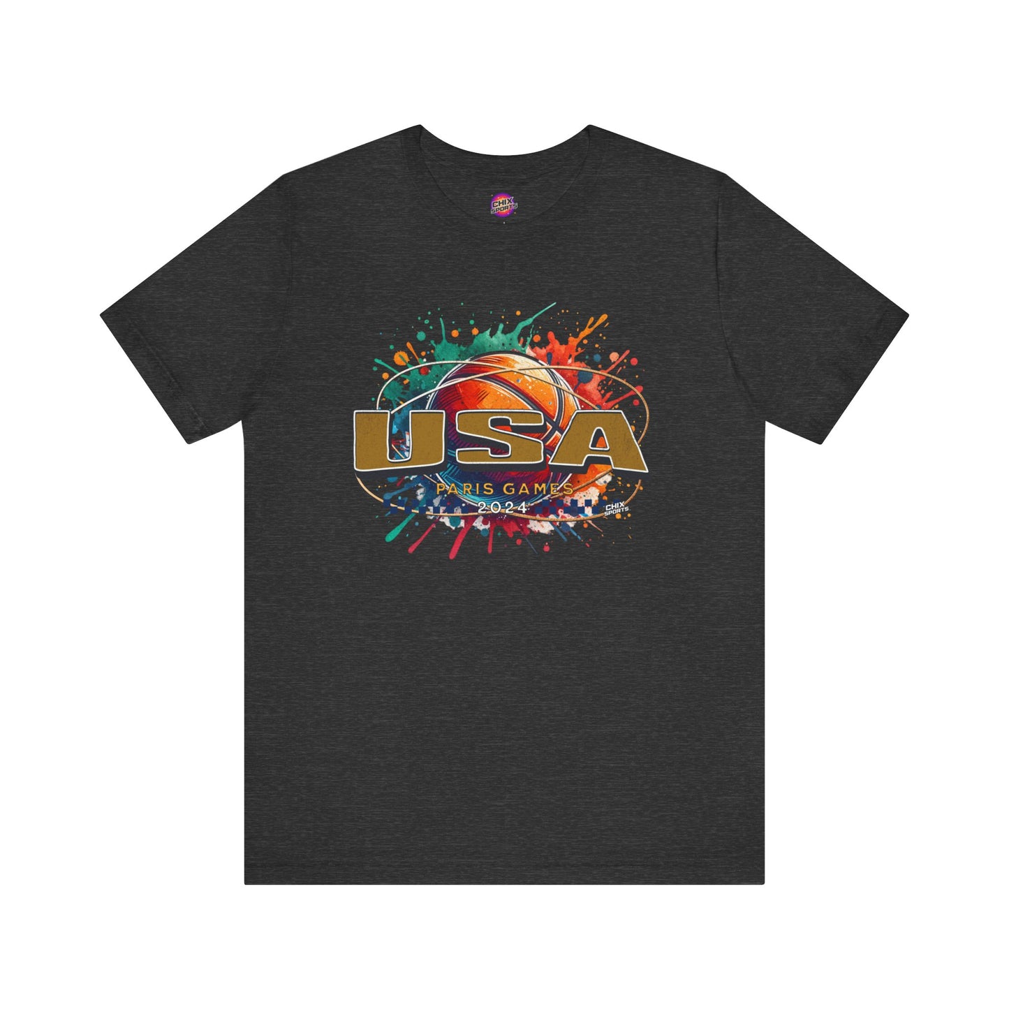 USA Women's Basketball Fans T-shirt Deep Gold USA