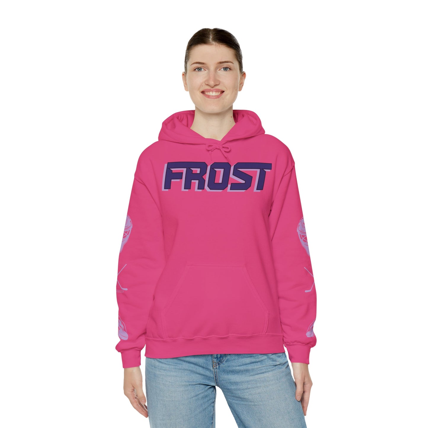 Lucy Morgan 32 Frost Hockey Heavy Hoodie