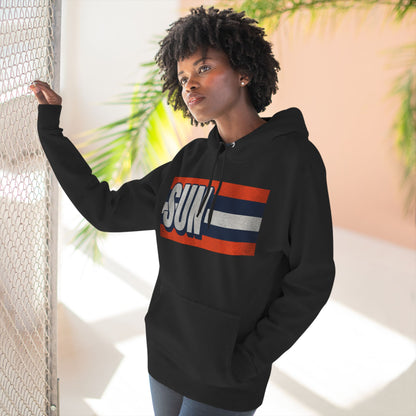 Sun Premium Vintage Style Basketball Hoodie