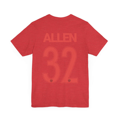 Emmie Allen 32 Bay City Soccer Softblend T-shirt