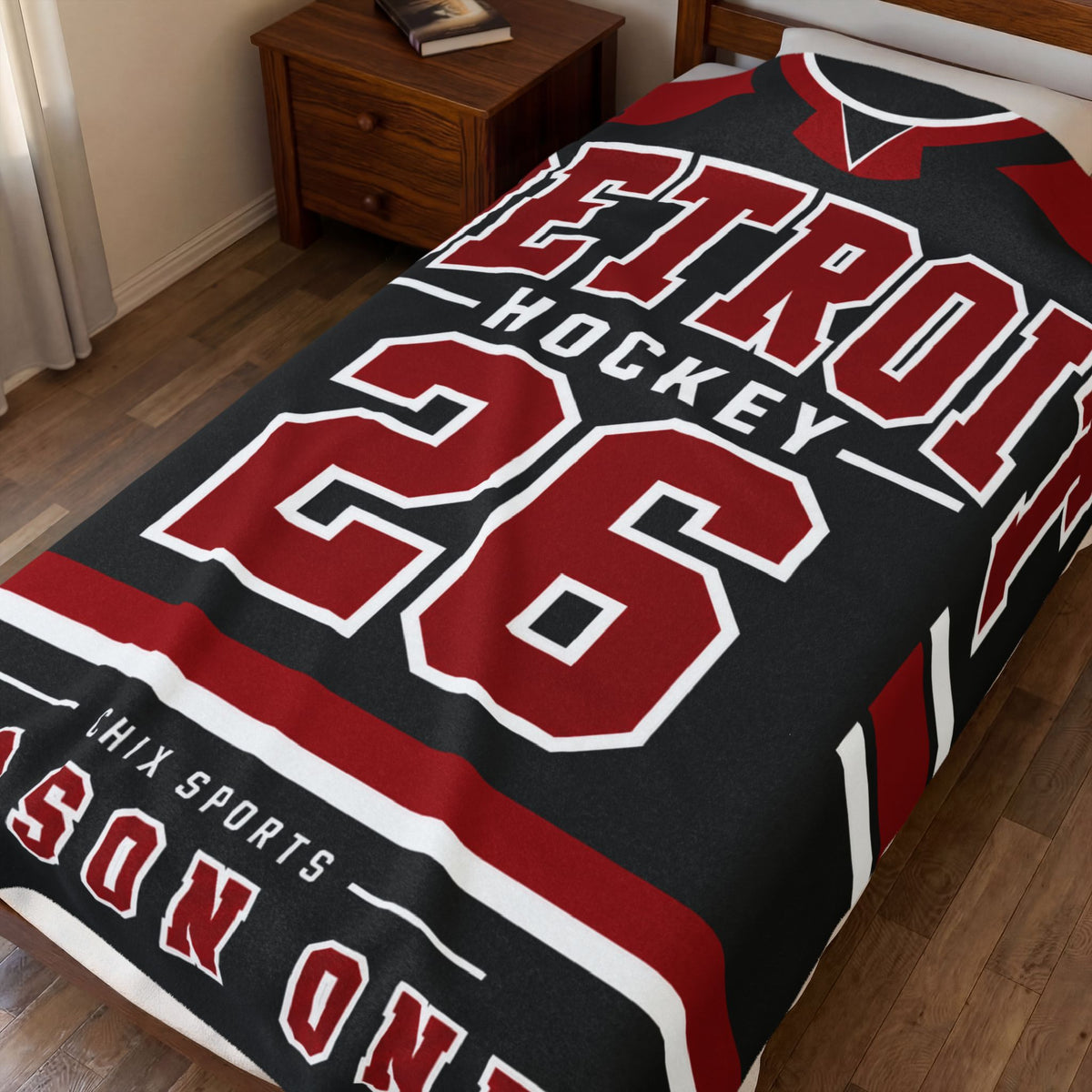 Detroit Women's Hockey Plush Blanket