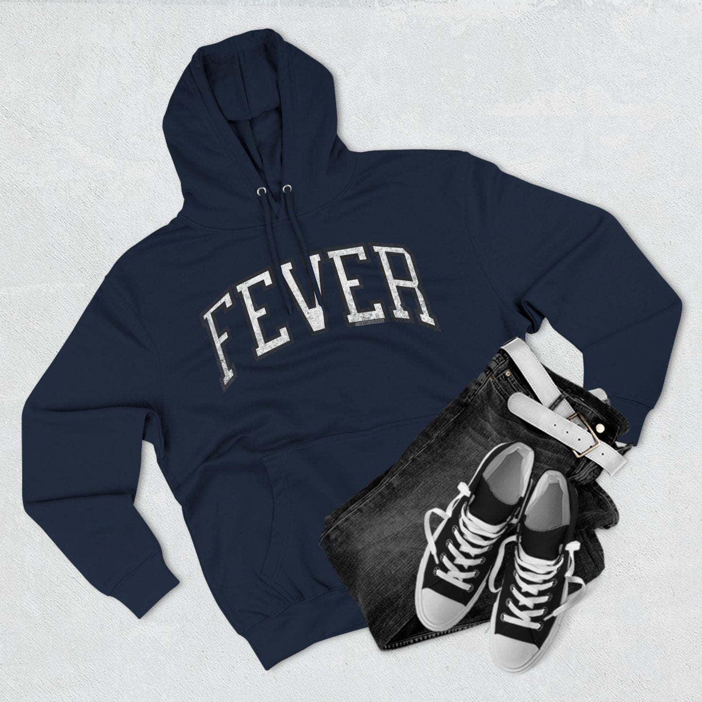 Fever Basketball Vintage Print Premium Hoodie