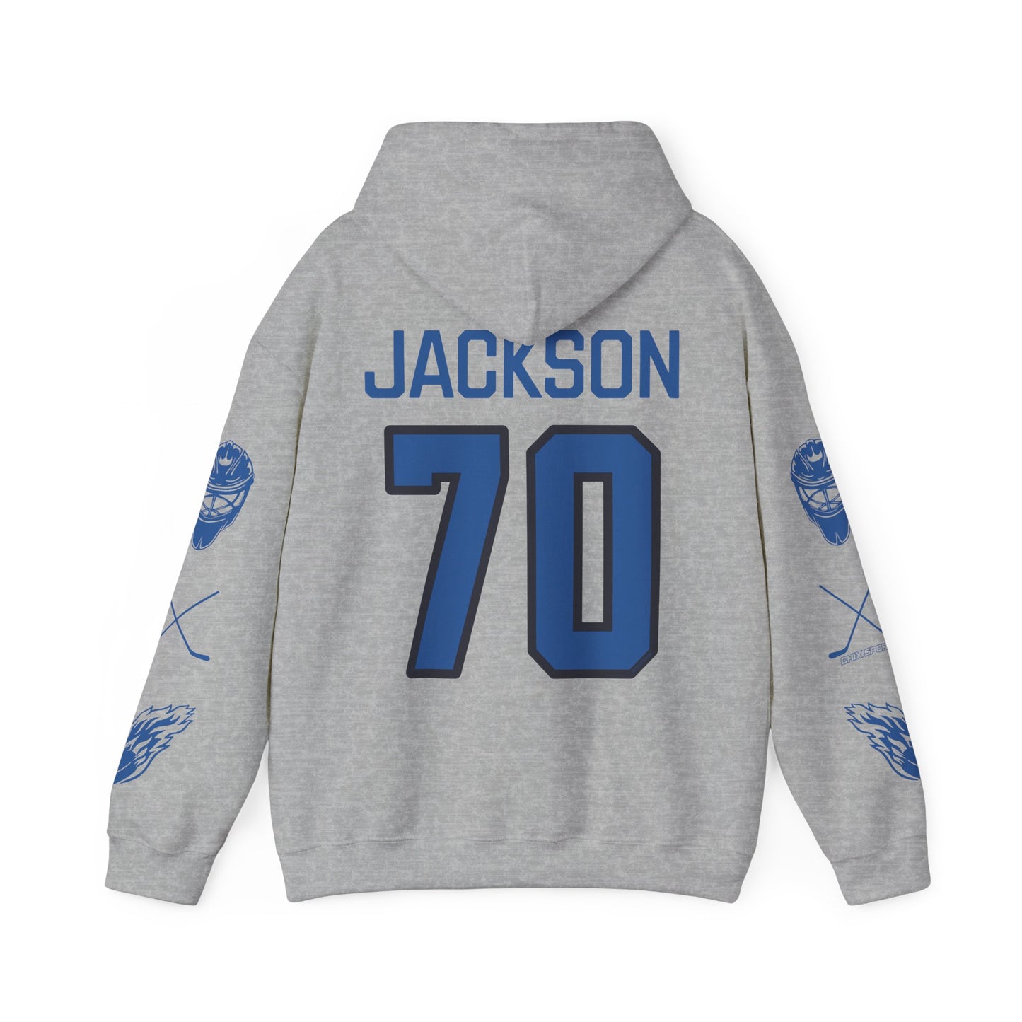 CJ Carly Jackson 70 Sceptres Goalie Hockey Heavy Hoodie