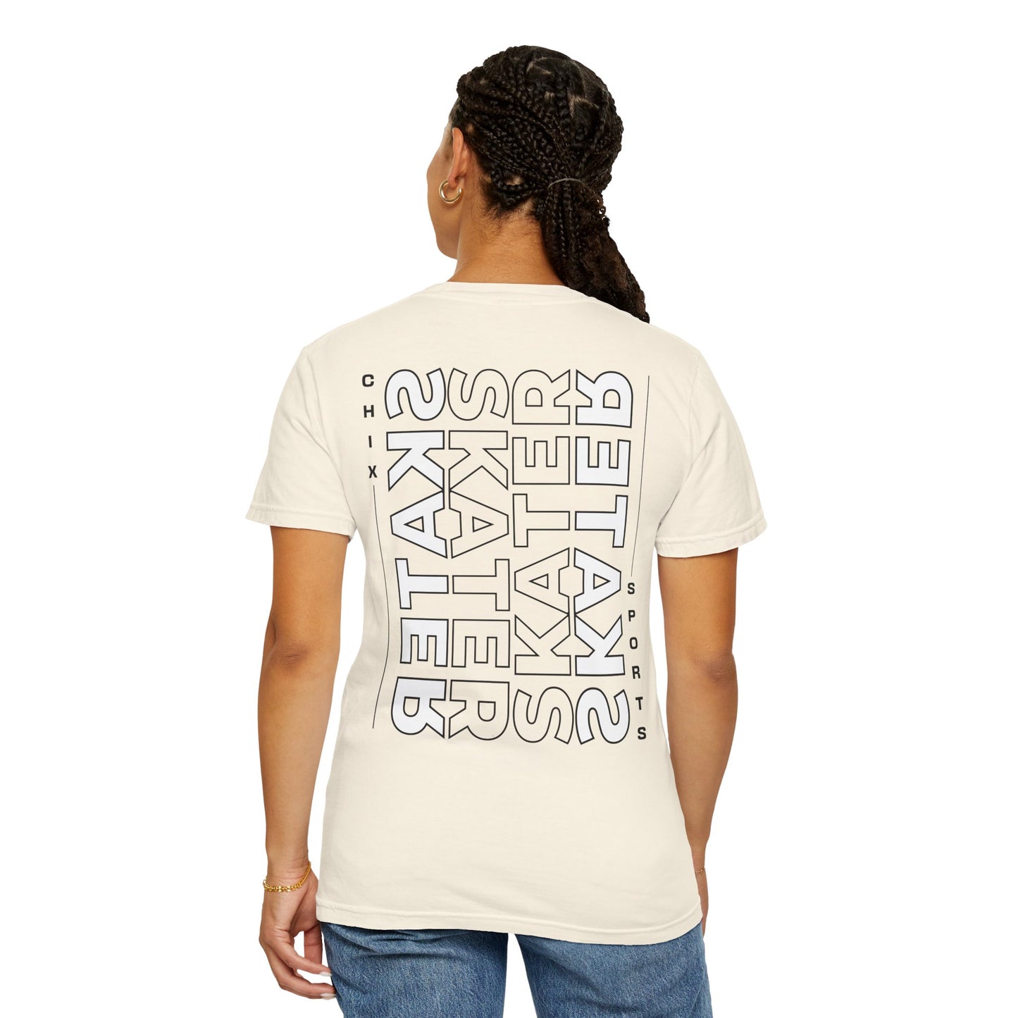 Outline SKATER Position Garment-Dyed T-shirt