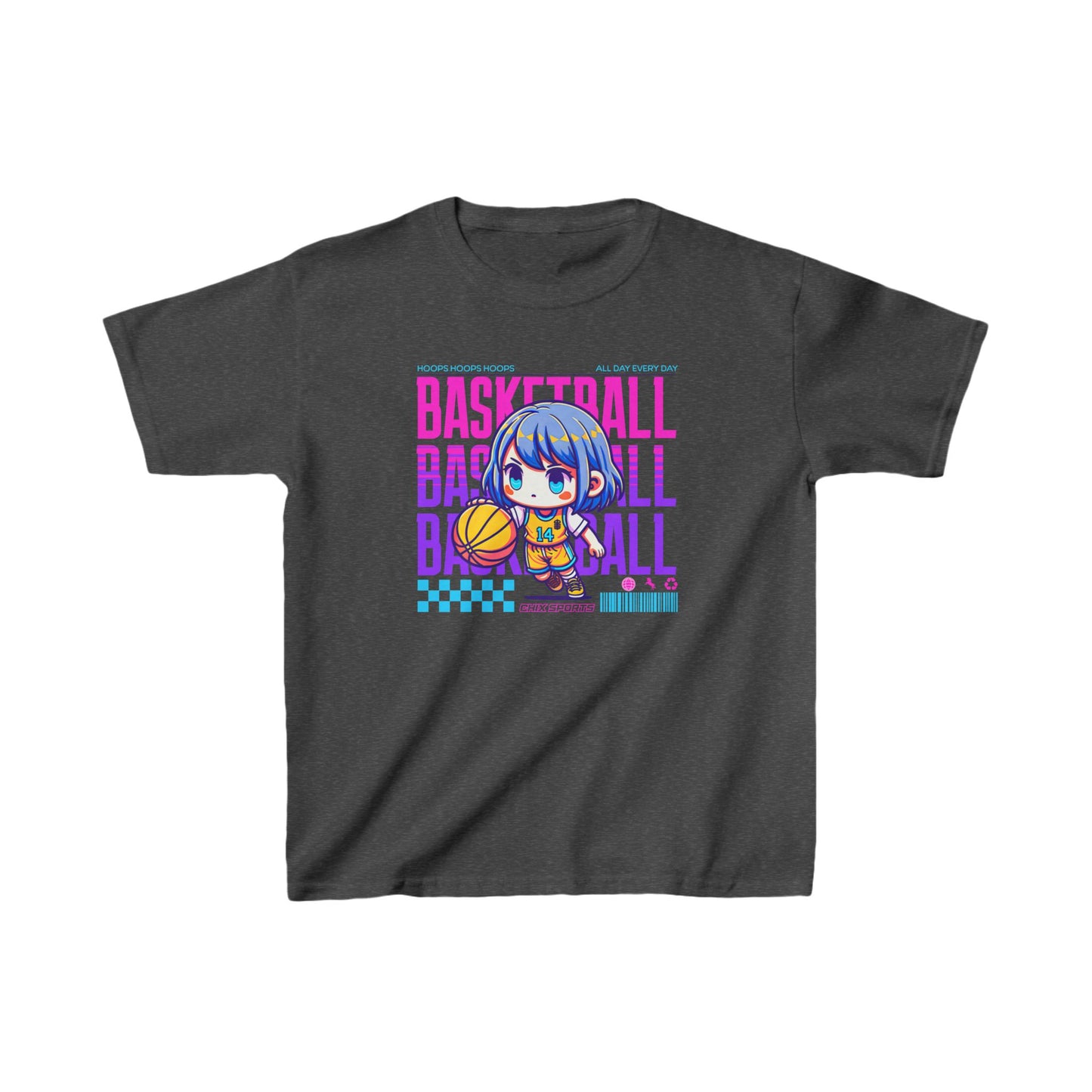 Girl's Basketball Heavy Cotton Shirt