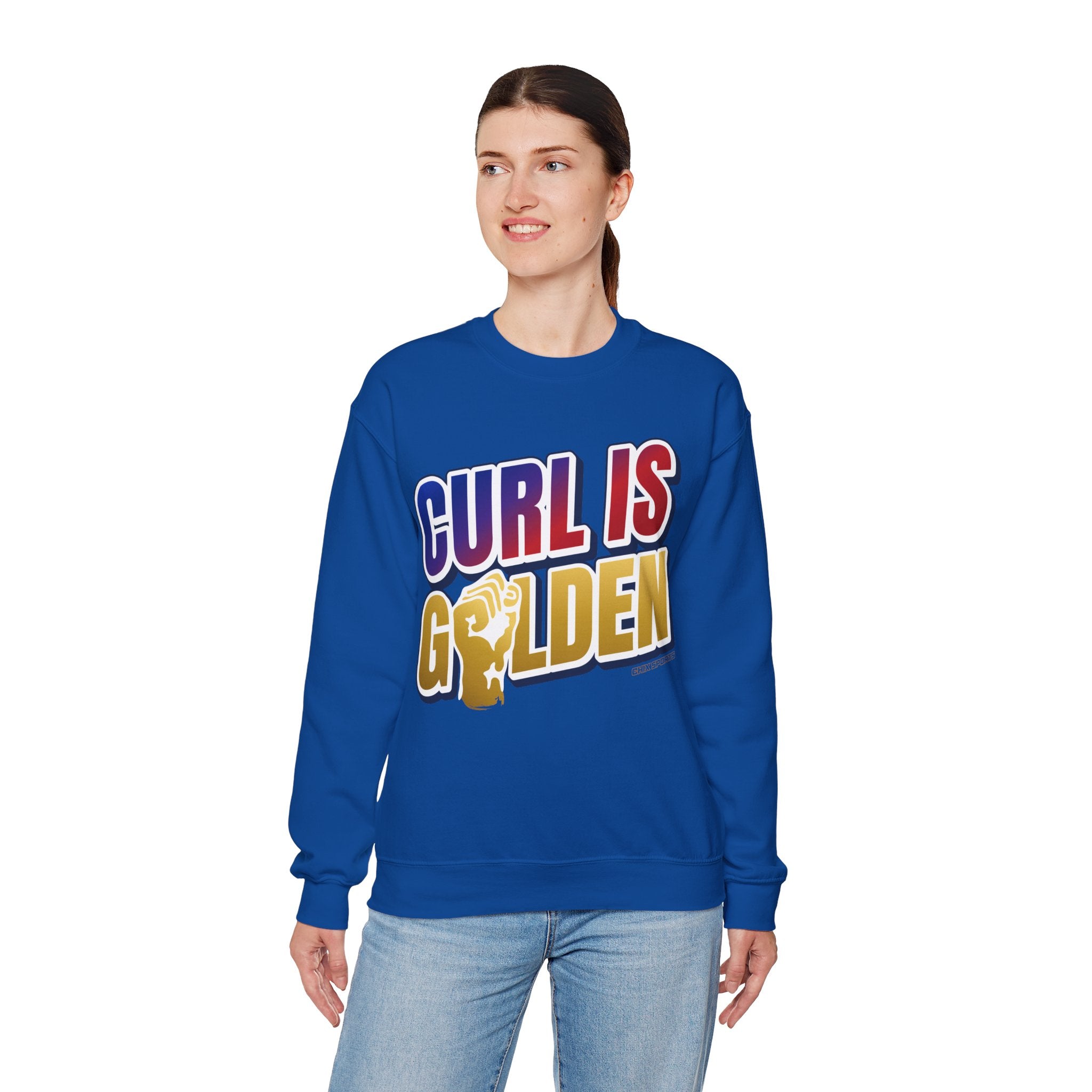 Britta Curl-Salemme Golden USA Women's Hockey Unisex Sweatshirt