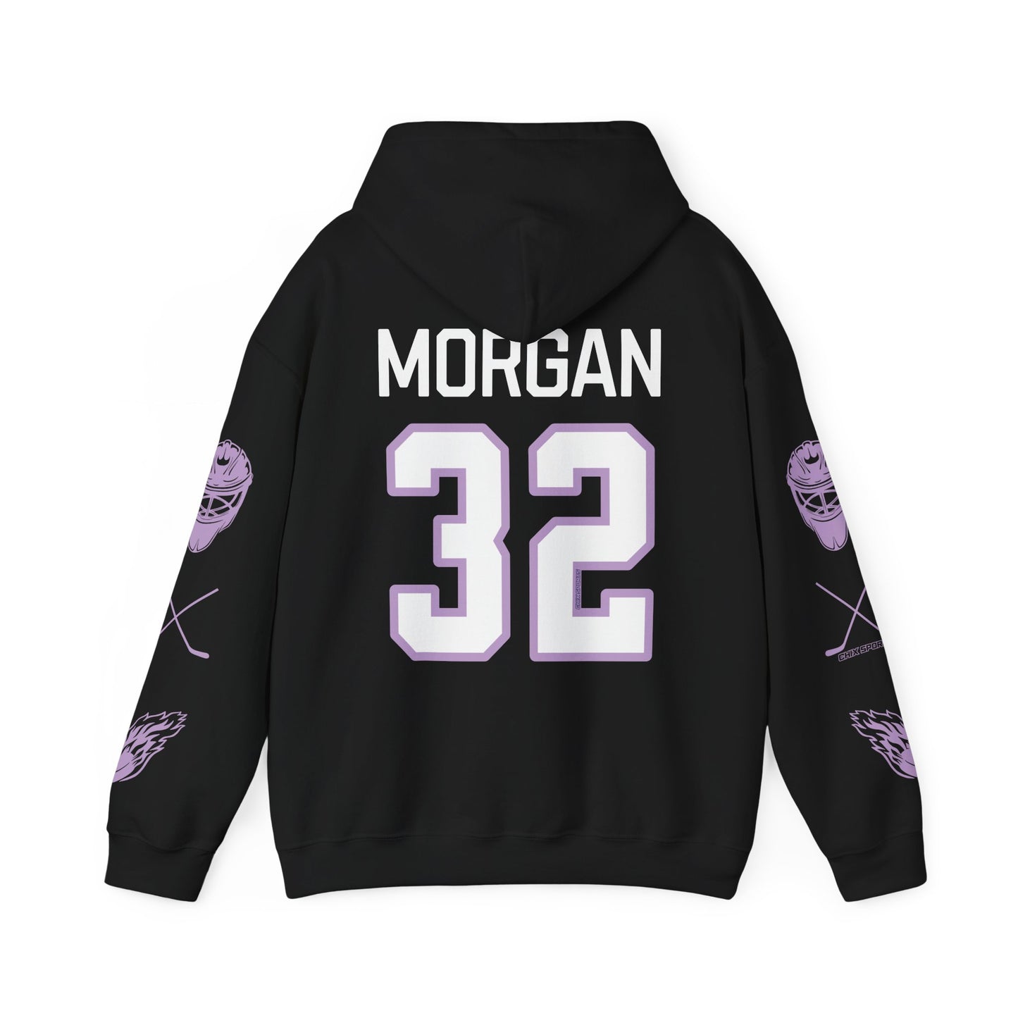 Lucy Morgan 32 Frost Hockey Heavy Hoodie