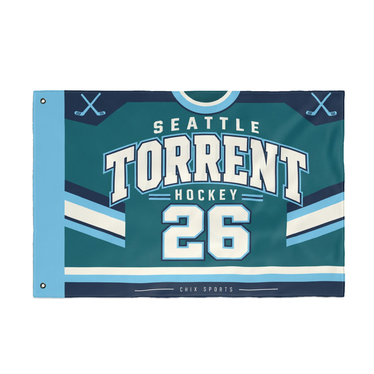 Seattle Torrent 36 x 24 Double-Sided Flag