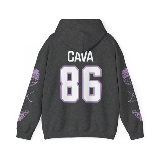 Michela Cava 86 Frost Hockey Heavy Hoodie