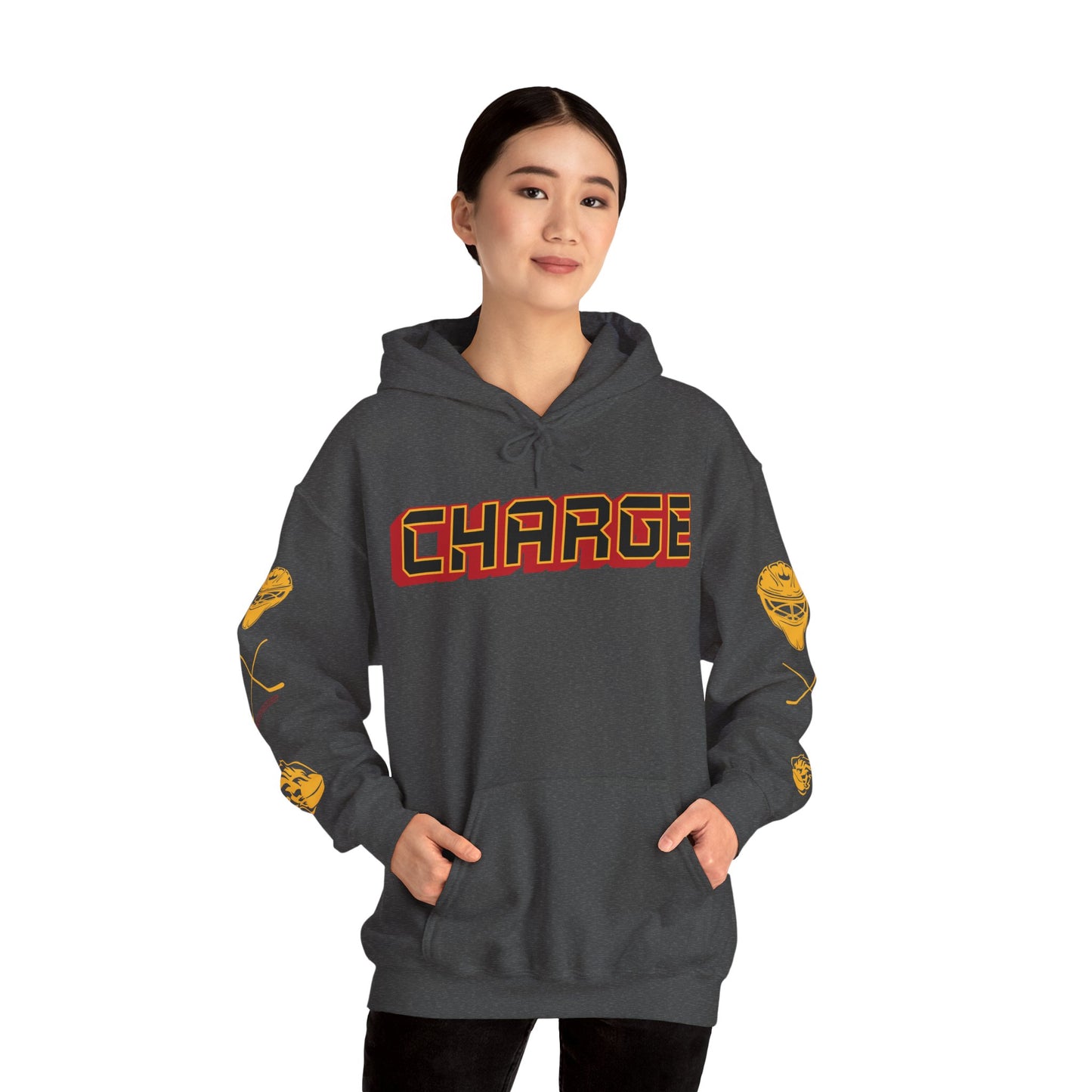 Logan Angers 35 Charge Hockey Heavy Hoodie