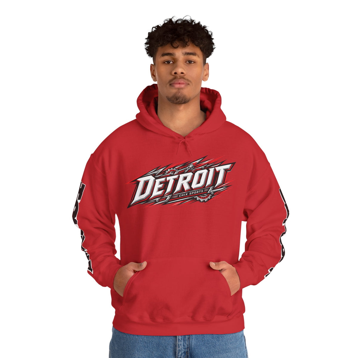 Britta Curl-Salemme Detroit Hockey Club Unisex Moto Hoodie