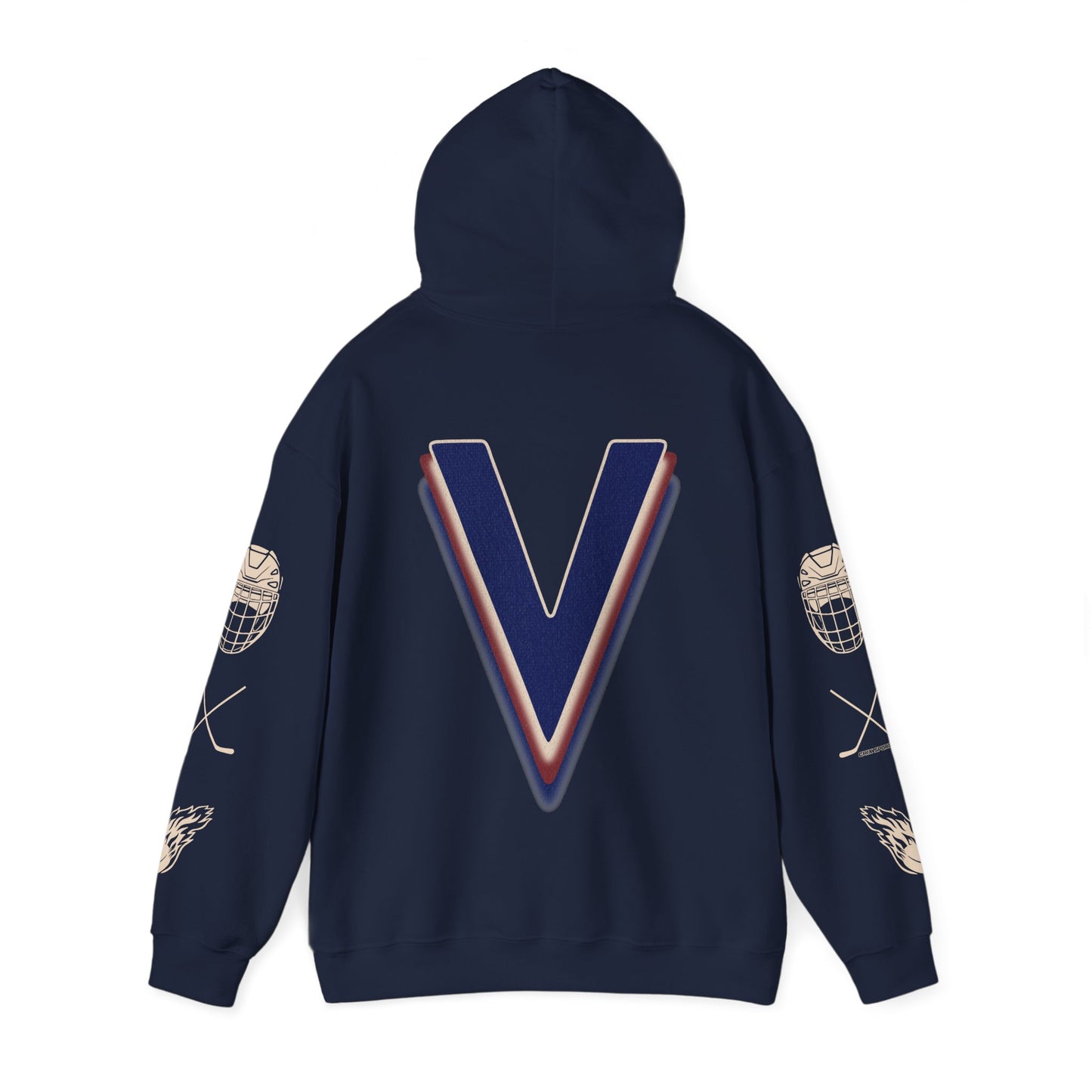 Victoire Hockey Two-Sided Print Heavy Hoodie