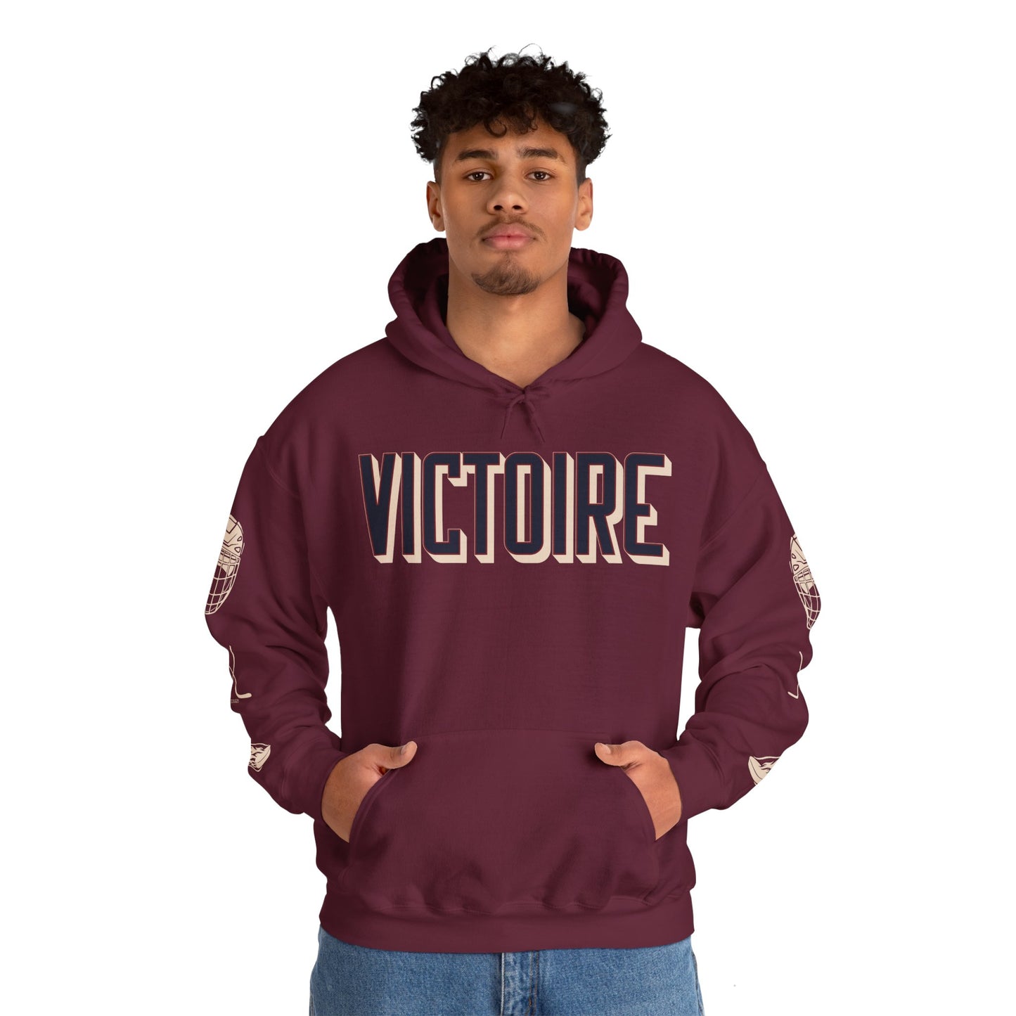 Victoire Hockey Two-Sided Print Heavy Hoodie