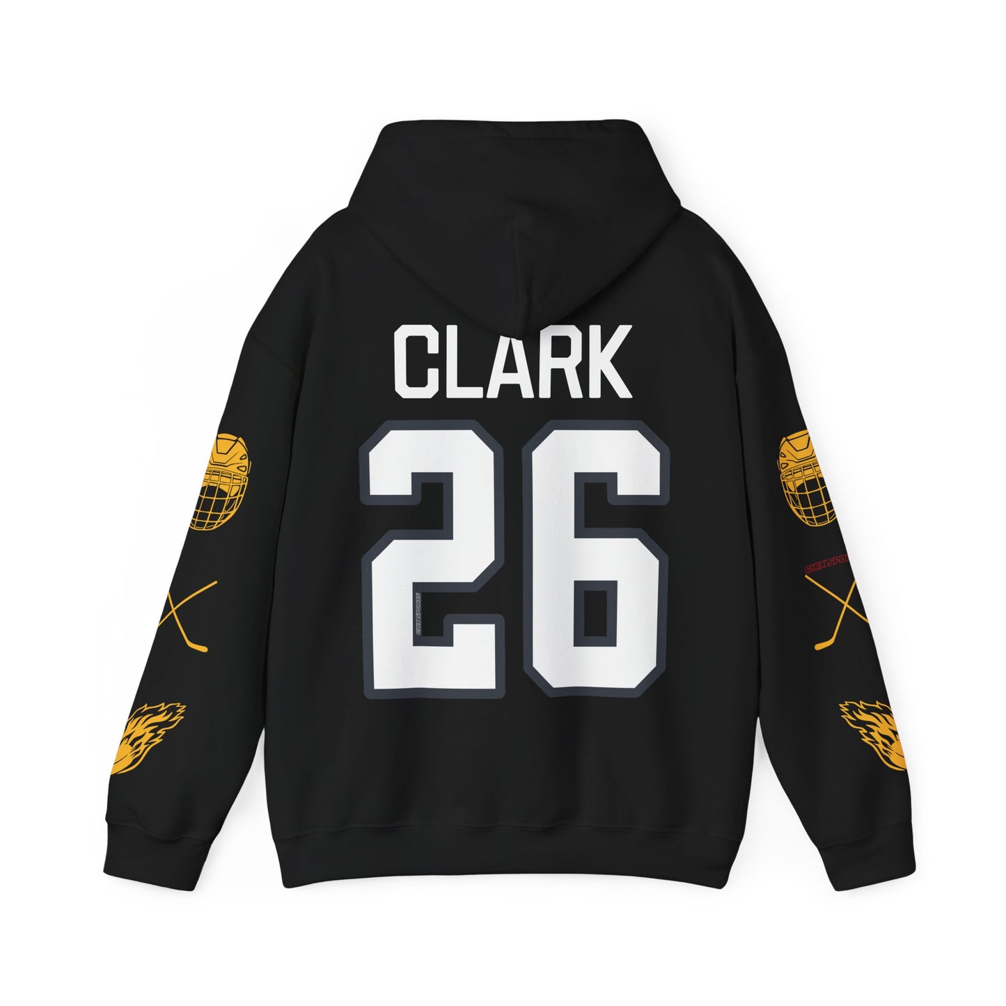 Emily Clark 26 Charge Hockey Heavy Hoodie